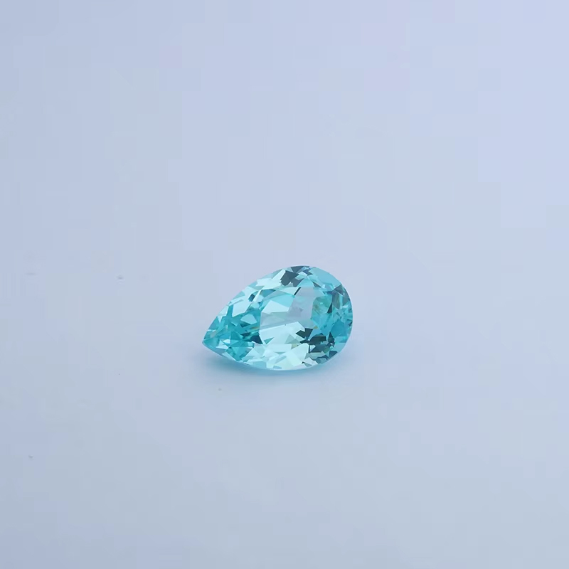 Starsgem Lab Grown Paraiba Color Loose Stone Pear Cut Synthetic Lab grown Gemstone for Jewelry 