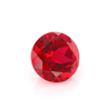 Round Brilliant Cut Blood Red Lab Grown Ruby synthetic Gemstones