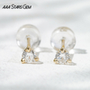 AAAStarsgem 0.1ct & 0.23ct Round Brilliant Cut Lab Grown Diamond 10K Gold Diamond Stud Earrings