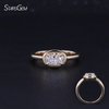 Starsgem 10k 14k 18k 1.0ct east-west Oval Bezel Ring IGI certificate Lab Diamond Gemstones Ring