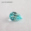 AAAStarsgem Lab Grown Paraiba Color Loose Stone Pear Cut Synthetic Lab grown Gemstone for Jewelry 