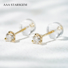 AAAStarsgem 0.1ct & 0.23ct Round Brilliant Cut Lab Grown Diamond 10K Gold Diamond Stud Earrings