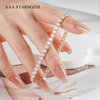 AAAStarsGem 1.4-4.1mm Round Brilliant Cut Lab Grown Diamond 9K 10K 14K 18K Gold Tennis Bracelets