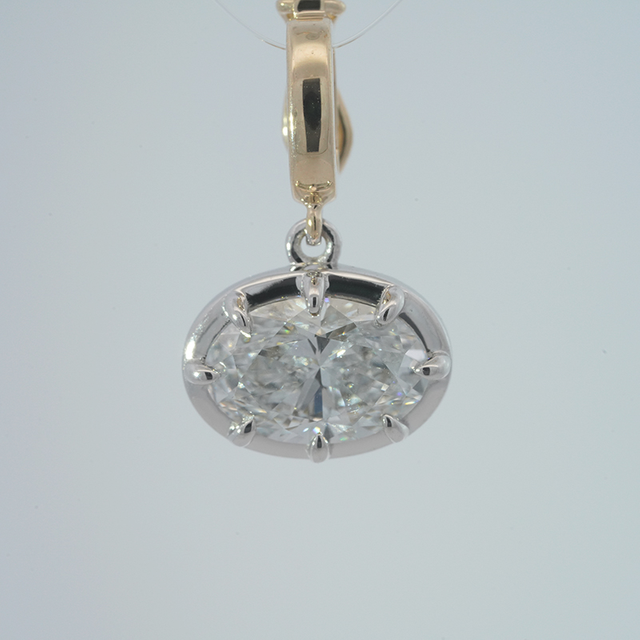 East-West Oval Shape Lab Diamond Pendant Group Order