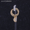 AAAStarsgem Oval ShapeLab Grown Diamond Drop Earrings For Women