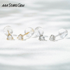 AAAStarsgem 0.1ct & 0.23ct Round Brilliant Cut Lab Grown Diamond 10K Gold Diamond Stud Earrings