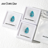 AAAStarsgem Lab Grown Paraiba Color Loose Stone Pear Cut Synthetic Lab grown Gemstone for Jewelry 
