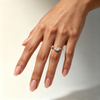 Starsgem 10k 14k 18k 1.0ct east-west Oval Bezel Ring IGI certificate Lab Diamond Gemstones Ring