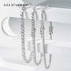 AAAStarsGem 1.4-4.1mm Round Brilliant Cut Lab Grown Diamond 9K 10K 14K 18K Gold Tennis Bracelets