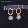 AAAStarsgem Oval ShapeLab Grown Diamond Drop Earrings For Women