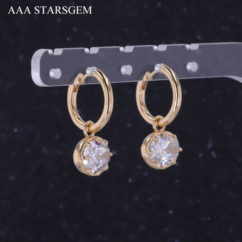 AAAStarsgem Oval ShapeLab Grown Diamond Drop Earrings For Women