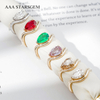 AAAStarsgem Custom Real 9K 10K 14K 18K Solid Gold with 6x9mm 1.0ct Pear Cut IGI Lab Diamond Engagement Rings