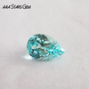AAAStarsgem Lab Grown Paraiba Color Loose Stone Pear Cut Synthetic Lab grown Gemstone for Jewelry 