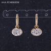 AAAStarsgem Oval ShapeLab Grown Diamond Drop Earrings For Women