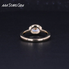 AAAStarsgem 10k 14k 18k 1.0ct east-west Oval Bezel Ring IGI certificate Lab Diamond Gemstones Ring