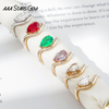 AAAStarsgem Custom Real 9K 10K 14K 18K Solid Gold with 6x9mm 1.0ct Pear Cut IGI Lab Diamond Engagement Rings