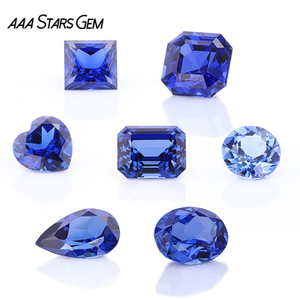 Fancy Shape Royal Blue Color Lab Grown Sapphire Gemstone