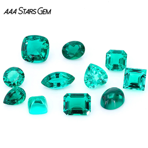 Colombia Green Hydrothermal Emerald Loose Lab Grown Gemstone