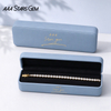 AAAStarsGem 1.4-4.1mm Round Brilliant Cut Lab Grown Diamond 9K 10K 14K 18K Gold Tennis Bracelets