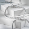 AAAStarsGem 1.4-4.1mm Round Brilliant Cut Lab Grown Diamond 9K 10K 14K 18K Gold Tennis Bracelets