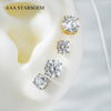 AAAStarsgem Different Sizes Round Brilliant Cut Lab Grown Diamond 10K Gold Diamond Stud Earrings