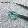 AAAStarsgem Lab Grown Paraiba Color Loose Stone Pear Cut Synthetic Lab grown Gemstone for Jewelry 
