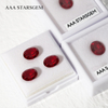 Oval Cut Blood Red Loose synthetic Gemstones Lab Grown Ruby