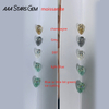 AAAStarsgem Custom Real 9K 10K 14K 18K Solid Gold with 6x9mm 1.0ct Pear Cut IGI Lab Diamond Engagement Rings