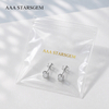 AAAStarsgem 0.1ct & 0.23ct Round Brilliant Cut Lab Grown Diamond 10K Gold Diamond Stud Earrings
