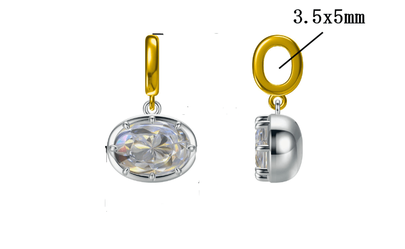 East-West Oval Shape Lab Diamond Pendant Group Order