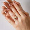 AAAStarsgem Custom IGI Jewelry 9K 10K 14K 18K Solid Gold 1.0ct Oval Shape Solitaire ring Lab Grown Gemstone Lab Diamond Engagement Rings