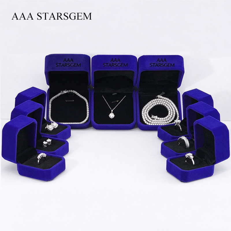Round Brilliant Cut Moissanite S925 Sterling Silver Tennis Bracelets