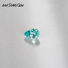AAAStarsgem Lab Grown Paraiba Color Loose Stone Pear Cut Synthetic Lab grown Gemstone for Jewelry 