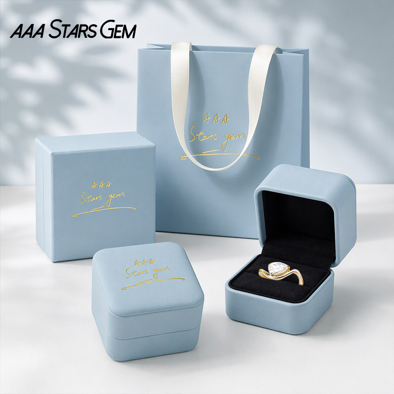 AAAStarsgem Custom Real 9K 10K 14K 18K Solid Gold with 6x9mm 1.0ct Pear Cut IGI Lab Diamond Engagement Rings