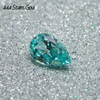 AAAStarsgem Lab Grown Paraiba Color Loose Stone Pear Cut Synthetic Lab grown Gemstone for Jewelry 