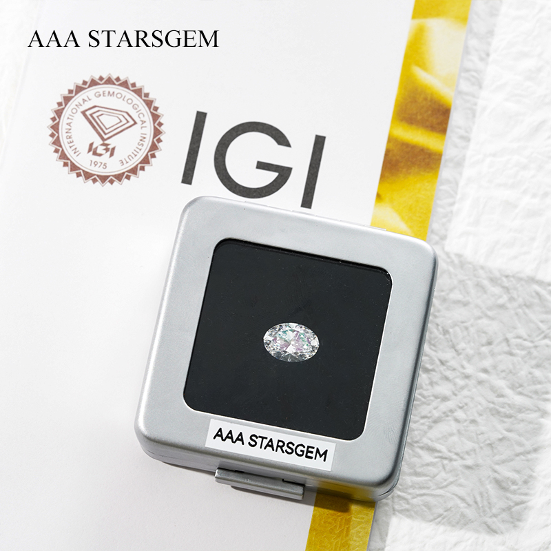 Oval Cut 1.0ct 2.0ct 3.0ct VVS HPHT Lab Grown Diamond With IGI