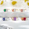 Toi Et Moi Ring Solid Gold White Yellow Rose Solid Gold Color Moissanite Lab Grown Gemstone Engagement Ring