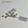 AAA Starsgem Different Sizes Round Brilliant Cut Lab Grown Diamond 10K Gold Diamond Stud Earrings
