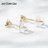 AAAStarsgem 0.1ct & 0.23ct Round Brilliant Cut Lab Grown Diamond 10K Gold Diamond Stud Earrings