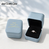 AAAStarsgem 10k 14k 18k 1.0ct east-west Oval Bezel Ring IGI certificate Lab Diamond Gemstones Ring