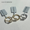 AAAStarsgem Custom Real 9K 10K 14K 18K Solid Gold with 6x9mm 1.0ct Pear Cut IGI Lab Diamond Engagement Rings