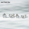 AAAStarsgem Different Sizes Round Brilliant Cut Lab Grown Diamond 10K Gold Diamond Stud Earrings