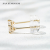 AAAStarsgem 0.1ct & 0.23ct Round Brilliant Cut Lab Grown Diamond 10K Gold Diamond Stud Earrings