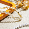 Multi shape cluster diamond tennis bracelet